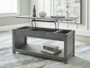 Ashley Furniture T175-9 Freedan - Rect Lift Top Cocktail Table - Grayish Brown