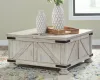 Ashley Furniture T929-20 Carynhurst - Cocktail Table with Storage - Whitewash