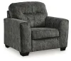 Ashley Furniture 50504/23/14 Lonoke - 2 Pc. - Chair And A Half, Ottoman - Gunmetal
