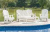 Ashley Furniture P111/835/820(2)/701 Ashley Furniture P111/835/820(2)/701 Hyland Wave - 4 Pc. - Glider Loveseat, 2 Swivel Glider Chairs, Cocktail Table - White
