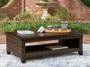 Ashley Furniture PCP760-701 Monterey Point - Rectangular Cocktail Table - Dark Brown