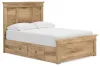 Ashley Furniture PCB1170B27 Ashley Furniture PCB1170B27 Makidern - Full Panel Storage Bed With Under Bed Storage Unit - Tan