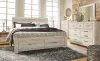 Ashley Furniture B331B9 Bellaby - King Platform Bed With 2 Storage Drawers - Whitewash