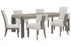 Pulaski Furniture P402240-KIT69 Pulaski Furniture P402240-KIT69 Anderson Park - Leg Dining Table With 4 Klismos Dining Chairs And 2 Upholstered Side Chairs - Moose Trail / Frontier Brown