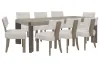 Pulaski Furniture P402240-KIT33 Pulaski Furniture P402240-KIT33 Anderson Park - Leg Dining Table With 8 Klismos Dining Chairs - Moose Trail / Frontier Brown