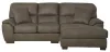 Jackson Furniture Industries 4043/46/76-19 Jackson Furniture Industries 4043/46/76-19 Royce - 2 Piece Sofa Chaise (LSF Loveseat / RSF Chaise) - Brown