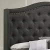 CoasterEssence 310072F Sonoma - Upholstered Full Wingback Bed - Gray