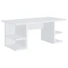 CoasterEssence 801455 Alice - 4-Shelf Engineered Wood Writing Desk - White