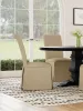 Coaster Fine Furniture 100747 Shawna - Upholstered Skirted Dining Chair (Set of 2) - Khaki