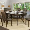 Furniture of America CM3023T Holly - Dining Table - Antique Walnut / Warm Gray