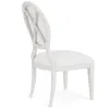 Riverside Furniture 82558 Hepburn - Oval Back Upholstered Side Chair (Set of 2) - White