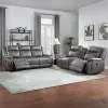 New Classic 20-2506-2NP Enzo - 2 Piece Manual Sofa & Loveseat - Gray