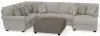 Jackson Furniture Industries 3345/62/30/76/28-26 Jackson Furniture Industries 3345/62/30/76/28-26 Livingston - 3 Piece Sectional With Comfort Coil Seating, 9 Included Accent Pillows And 1 Included 45