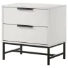 Coaster Fine Furniture 224862 Sonora - 2-Drawer Nightstand Bedside Table - White