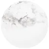 Coaster Fine Furniture 708337 Rowena - Round Sintered Stone End Table - White Faux Marble