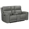 Liberty Furniture 7021LG-23P Camden - Loveseat With Console P3 & ZW - Aline Light Gray