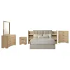 Coaster Fine Furniture 223111Q-S5 Arielle - 5 Piece Queen Bedroom Set - Light Oak