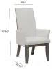 Pulaski Furniture P402271 Anderson Park - Upholstered Arm Chair (Set of 2) - Moose Trail / Frontier Brown
