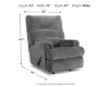 Ashley Furniture 4660525 Man Fort - Rocker Recliner - Graphite