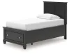 Ashley Furniture B687B21 Ashley Furniture B687B21 Lanolee - Twin Panel Storage Bed - Black