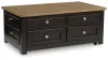 Ashley Furniture T734-20 Drazmine - Lift Top Cocktail Table - Brown
