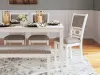 Ashley Furniture D423-325 Erinberg - Dining Room Table Set (Set of 6) - Antique White