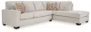 Ashley Furniture 24305S2 Ashley Furniture 24305S2 Aviemore - 2-Piece Sectional With Raf Corner Chaise - Stone