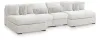 Ashley Furniture PC59106S4 Ashley Furniture PC59106S4 Cuddle Plush - 4-Piece Sectional With 2 Armless Chaises - Arctic