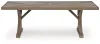 Ashley Furniture PCP790-625 Laguna Heights - Rectangular Dining Table With Umbrella Option - Beige