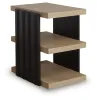 Ashley Furniture T721-3 Rylandyn - Rectangular End Table - Black / Light Brown