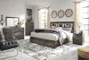 Ashley Furniture B211B53 Ashley Furniture B211B53 Drystan - King Panel Bookcase Bed - Brown / Beige