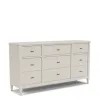 Riverside Furniture 25060 Carmella - Nine Drawer Dresser - Pebble Oak