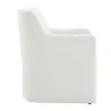 ACME DN02806 Cafell - Arm Chair With Swivel Casters - Cream