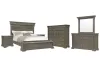 Pulaski Furniture P413-BR-K4-KIT6 Pulaski Furniture P413-BR-K4-KIT6 Madison Ridge - King Storage Bed, 2 Nightstands, Drawer Dresser With Mirror And Master Chest - Natural Bark