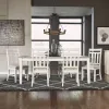 Liberty Furniture 171-CD-7RLS Summerville - 7 Piece Rectangular Table Set - Soft White Wash / Wirebrushed Gray