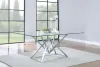 CoasterEssence 109451 Beaufort - Rectangular Glass Top Dining Table - Chrome