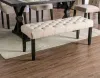 Furniture of America CM3735IV-BN Alfred - Bench - Antique Black / Ivory
