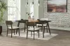 New Classic 40-1078-D4C Rex - Rectangle Dining Table & 4 Open Back Chairs - Dark Brown