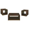 Coaster Fine Furniture 710508-S3 Frisco - 3 Piece Coffee And End Table Set - Dark Pine