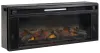Ashley Furniture W100-12 Entertainment Accessories - Fireplace Insert - Rectangular - Black