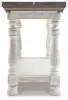 Ashley Furniture T814-4 Havalance - Flip Top Sofa Table - Gray / White