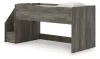 Ashley Furniture B4480B12 Ashley Furniture B4480B12 Frandern - Twin Loft Bed With Left Storage Steps - Gray