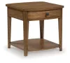 Ashley Furniture T513-3 Ashley Furniture T513-3 Burkbyer - Rectangular End Table - Brown