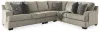 Ashley Furniture 56103S2 Ashley Furniture 56103S2 Bovarian - Left Arm Facing Loveseat 3 Pc Sectional - Stone