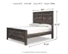 Ashley Furniture B440B9 Ashley Furniture B440B9 Wynnlow - Queen Crossbuck Panel Bed - Gray