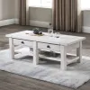 New Classic T3883-10 Dorsey - 2 Drawer Coffee Table - White