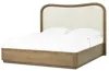 Pulaski Furniture BP432-180KG Pulaski Furniture BP432-180KG Leeza - King Upholstered Panel Bed - Brown