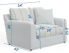 Jackson Furniture Industries 228801-1703/01-1682/26 Lindsey - Chair & 1/2 - Snow