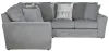 Jackson Furniture Industries 2477/62/42-28 Jackson Furniture Industries 2477/62/42-28 Glacier - 2 Piece Sectional With 9 Included Accent Pillows - Shark