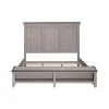 Liberty Furniture 457-BR-KSB Ivy Hollow - King Storage Bed - Weathered Linen / Dusty Taupe